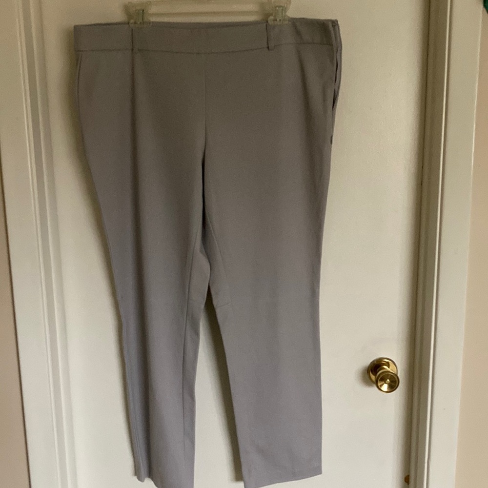 Light Grey Pants with Side Zipper By Alfani size 16